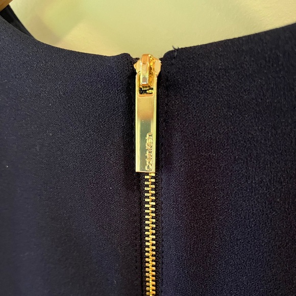 Calvin Klein tailored navy blue dress - size 4 - Picture 4 of 6